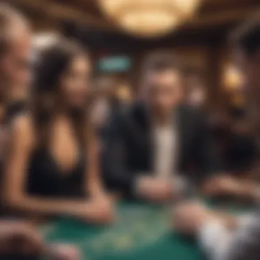 Bettors Engagement with Sportsbook Platform A diverse group of bettors engaging with a sportsbook platform