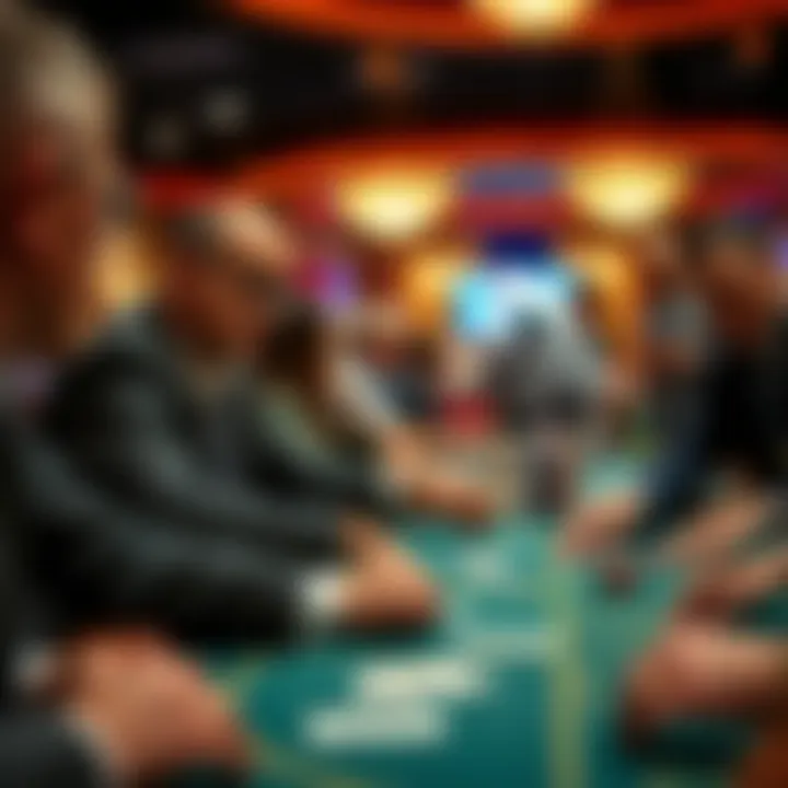 A strategic moment during a high-stakes poker game