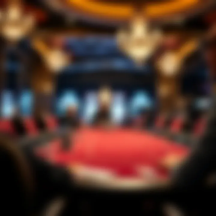 An elegant gaming table setting highlighting player engagement