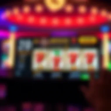 Promotional offers highlighted in a slots application