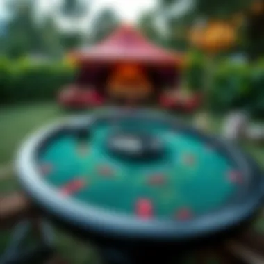 Creative Outdoor Craps Table Design Creative design elements of an outdoor craps table