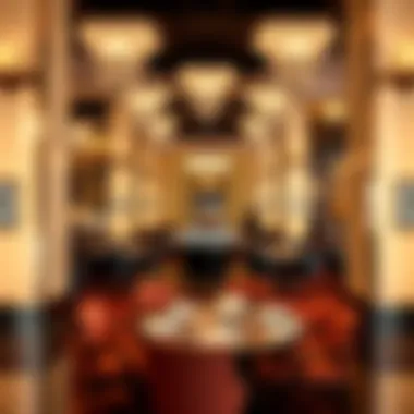 Elegant dining area with chic decor and ambiance