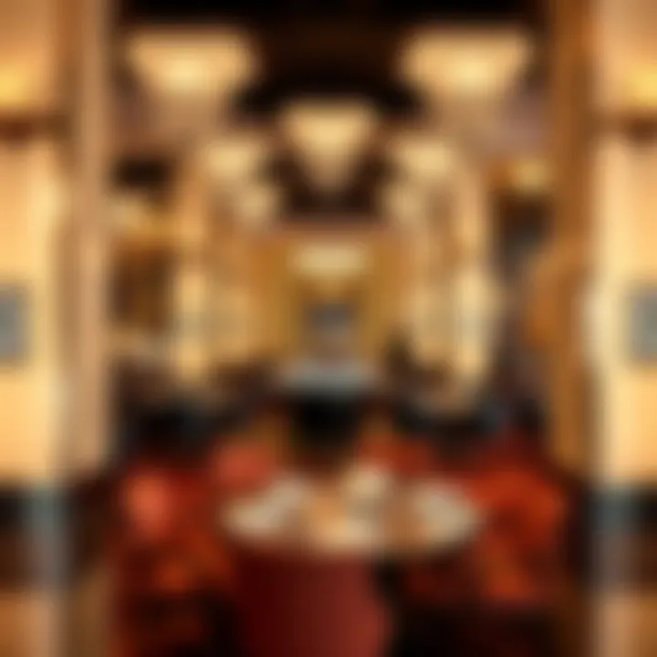 Elegant dining area with chic decor and ambiance