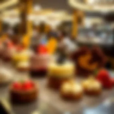 Gourmet dessert selection beautifully presented