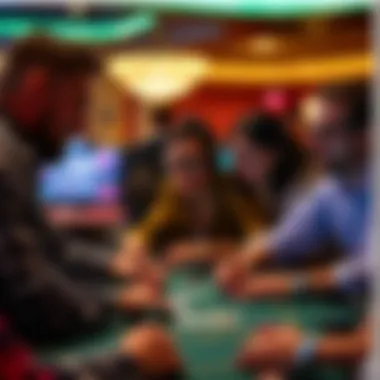 A group of players engaging in online poker