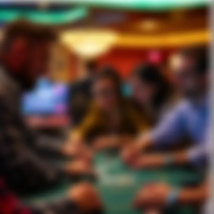 A group of players engaging in online poker