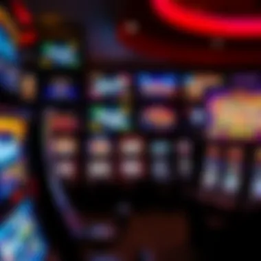 Diverse range of slot games displayed on screens