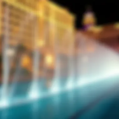 Enchanting Bellagio Fountains Display A glimpse of the famous Bellagio Fountains in action