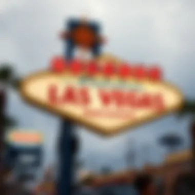 Welcome to Fabulous Las Vegas Sign The iconic welcome sign at the entrance of the Las Vegas Strip