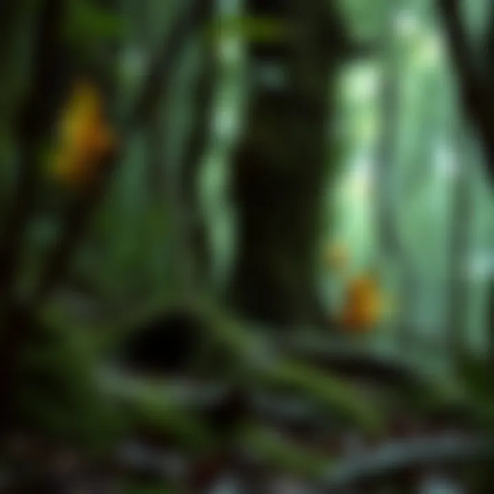 Enchanting forest with pixies