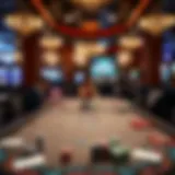Elegant poker table setup at Thunder Valley