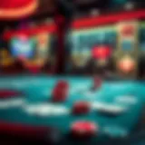 Dynamic Turbo Poker Table Setup A dynamic Turbo Poker table setup with cards and chips