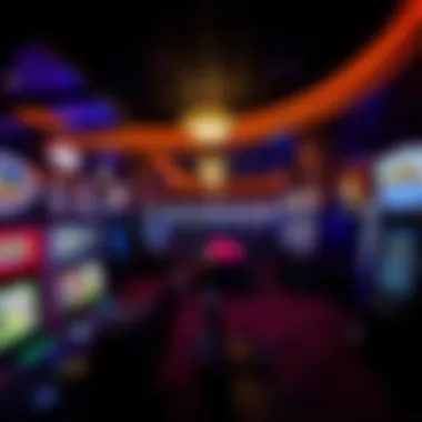 Interior Gaming Area at Two Kings Casino Interior gaming area filled with diverse slot machines and table games