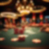 A captivating poker table setup with chips and cards