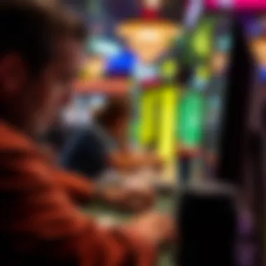 Player Engagement in Online Poker A close-up of a player engaging with an online poker platform