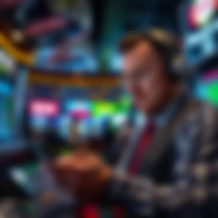 Mobile Betting Insights Bettor analyzing odds and placing bets on a mobile device