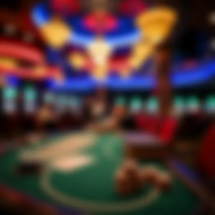 A vibrant casino setting showcasing Five Card Cash