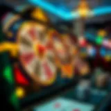 Illustration depicting the mechanics of free spins in slot games