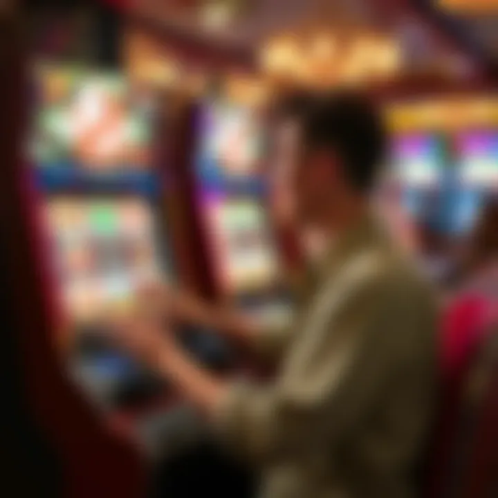 Player engaging with Ghostbusters slot machine