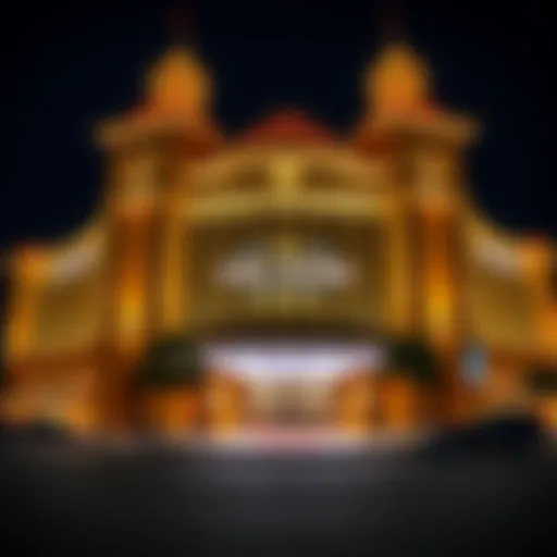 Elegant exterior view of Gold Nugget Casino