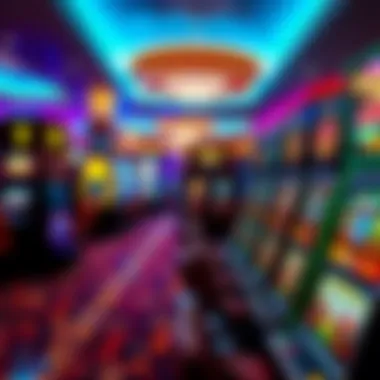 Exciting gaming floor showcasing various slot machines