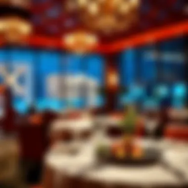 Exquisite Dining at Golden Nugget Luxurious dining setting with exquisite cuisine