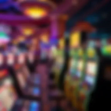 Vibrant Gaming Experience at Golden Nugget Interior gaming area filled with vibrant slot machines
