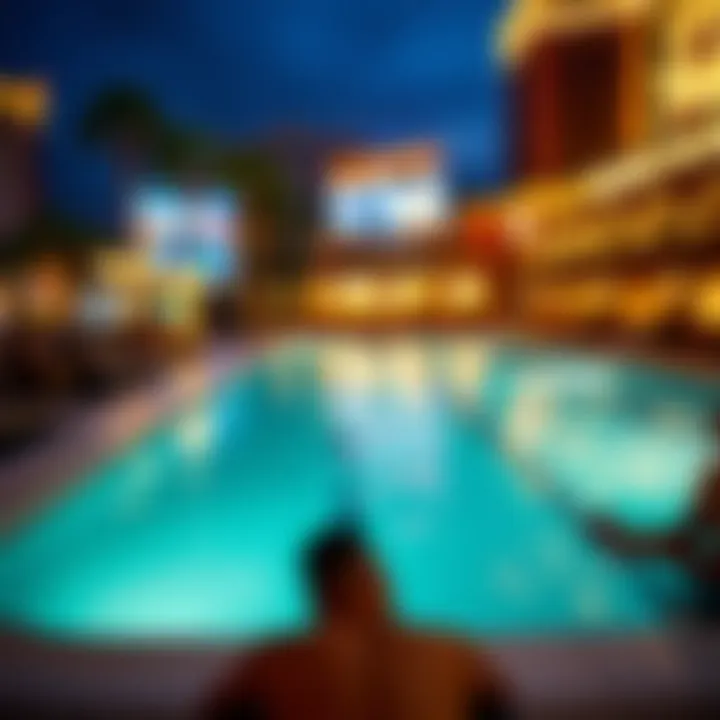 Relaxation and Leisure at Golden Nugget's Pool Golden Nugget pool area