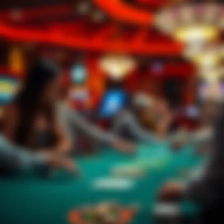 Exciting Poker Action at Golden Nugget Texas A vibrant poker tournament in progress at Golden Nugget Texas