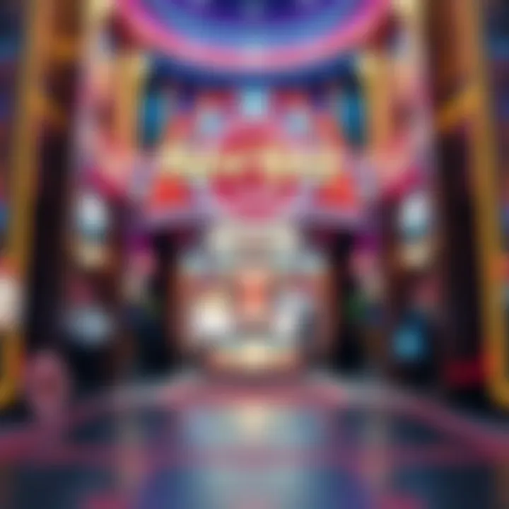 Entrance to Hard Rock Casino showcasing vibrant lights and signage