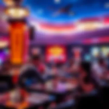 Diverse Culinary Experiences at Hard Rock Casino Gary Vibrant dining scene in one of the restaurants at Hard Rock Casino Gary