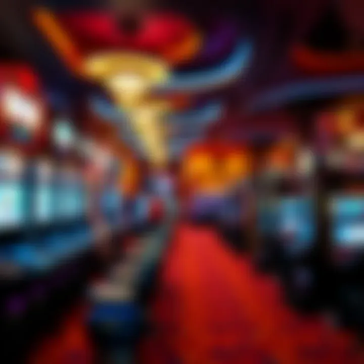 Gambling floor filled with a variety of gaming machines and tables