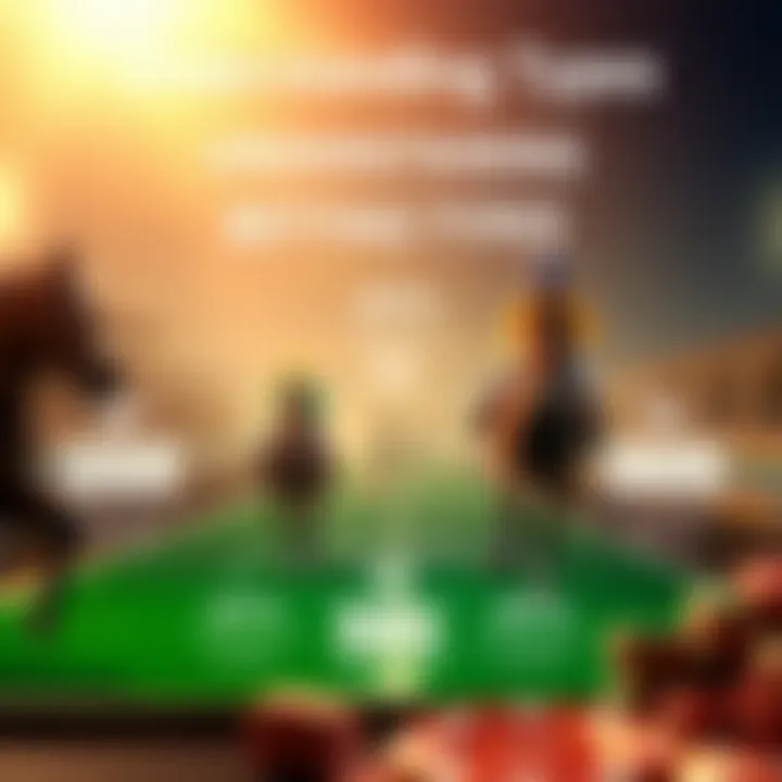 An infographic illustrating different betting types available in horse racing.