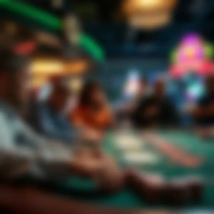 A serene setting depicting responsible gambling practices in action.