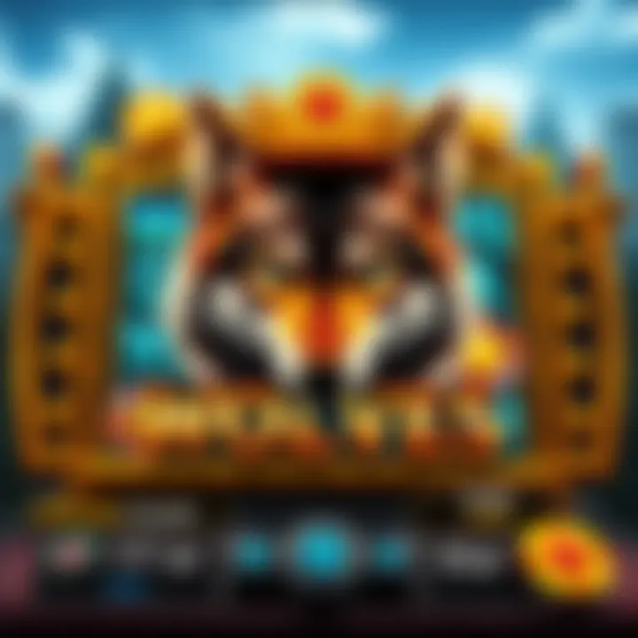 Howling Wolves Game Interface Visual representation of the Howling Wolves slot game interface