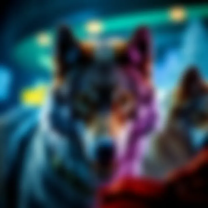 Wolf Motifs in Howling Wolves Thematic elements showcasing the wolf motifs in the game