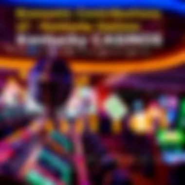 Graph illustrating the economic impact of casinos on Kentucky's local economy