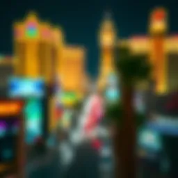 The iconic Las Vegas Strip illuminated at night
