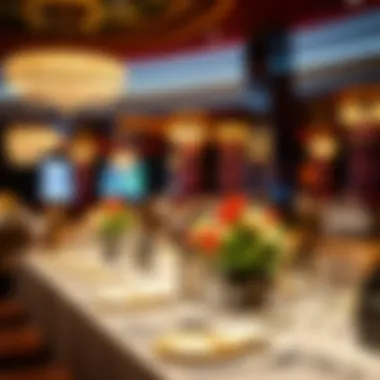 Elegant dining setup in Luxor Las Vegas restaurant