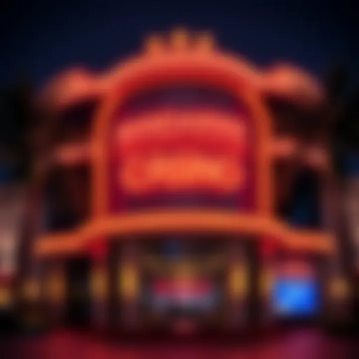 Stylish exterior view of Mandarins Casino