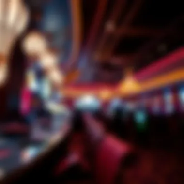 Vibrant nightlife atmosphere within the casino