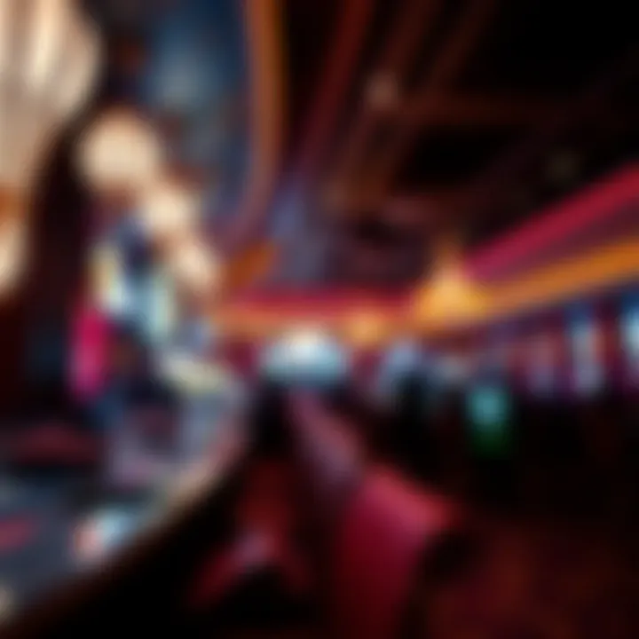 Vibrant nightlife atmosphere within the casino