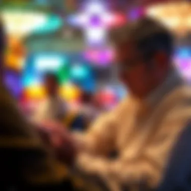 Player focusing on Keno strategy with a notepad