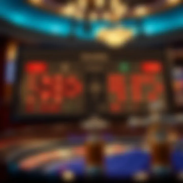Detailed chart of roulette betting options