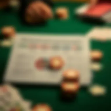 A strategic diagram outlining advanced card counting techniques