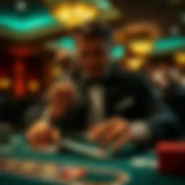 Mastering Card Handling Techniques Dealer demonstrating effective card handling techniques