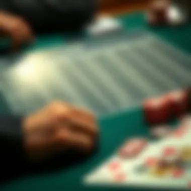 Visualization of blackjack odds and probability charts