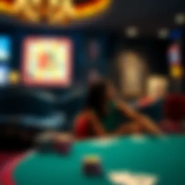 A serene setting highlighting the importance of responsible gaming