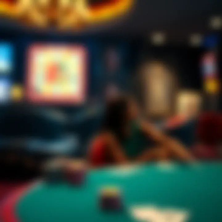 A serene setting highlighting the importance of responsible gaming