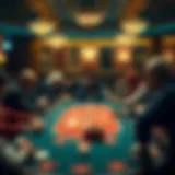 Strategic Poker Table Setup Strategic poker table setup showcasing various player positions